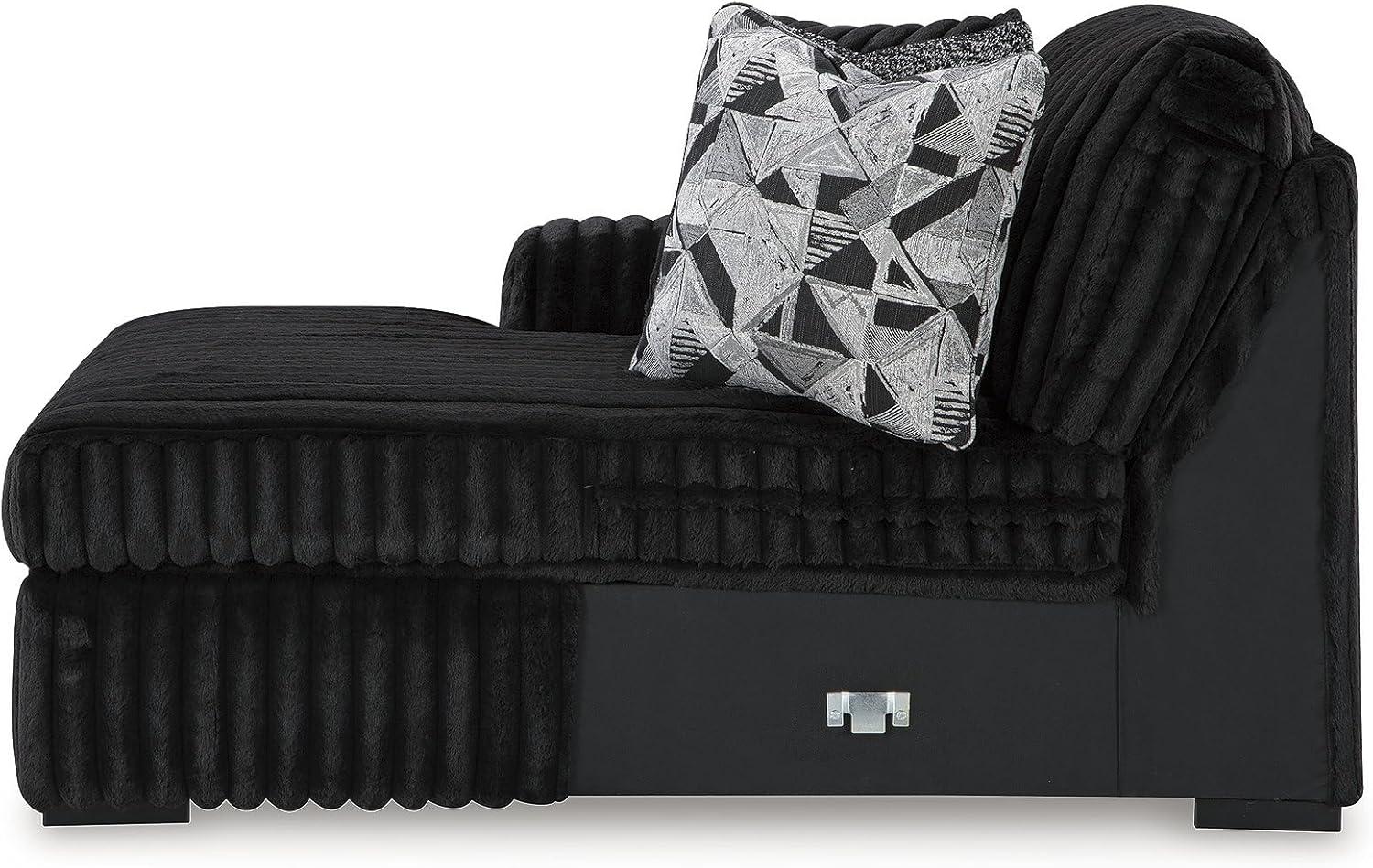 imageSignature Design by Ashley MidnightMadness Contemporary Symmetrical 2Piece Sectional with Reversible Seat Cushion Dark BrownOnyx
