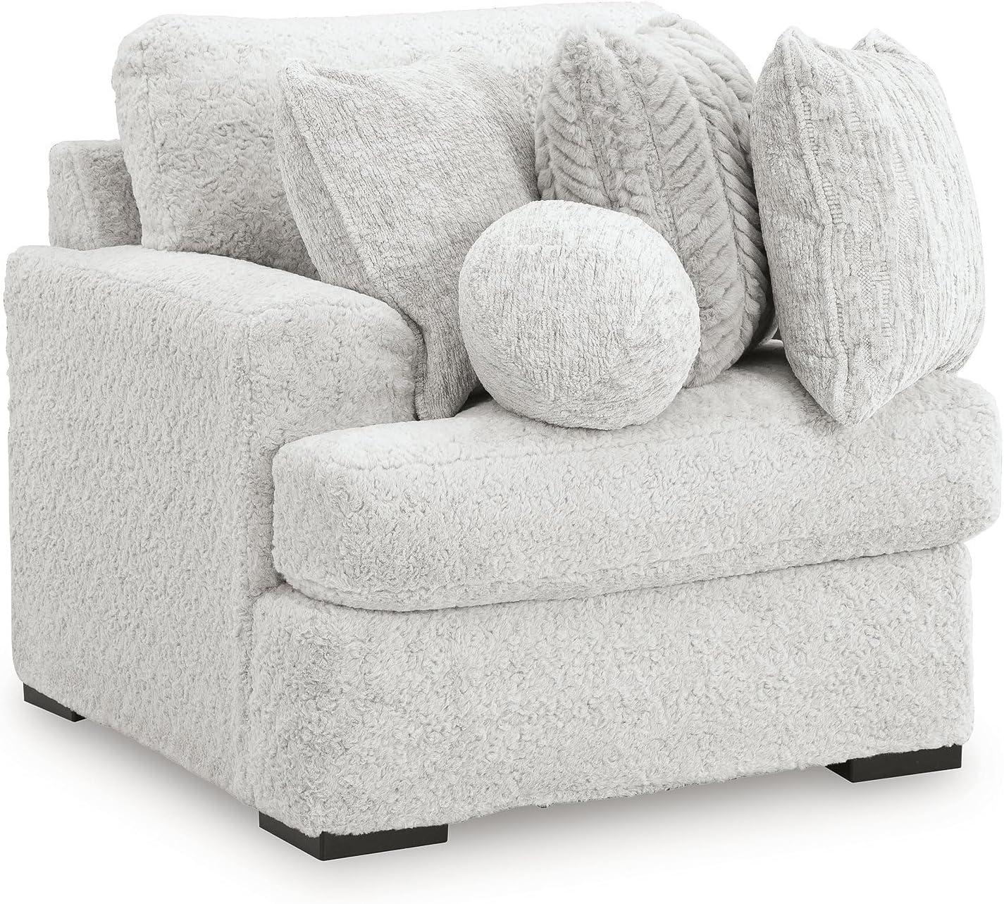 imageSignature Design by Ashley Snodoodle Straight Contemporary 3Piece Sectional with Removable Cushion and Reversible Cushion White3Piece Sectional