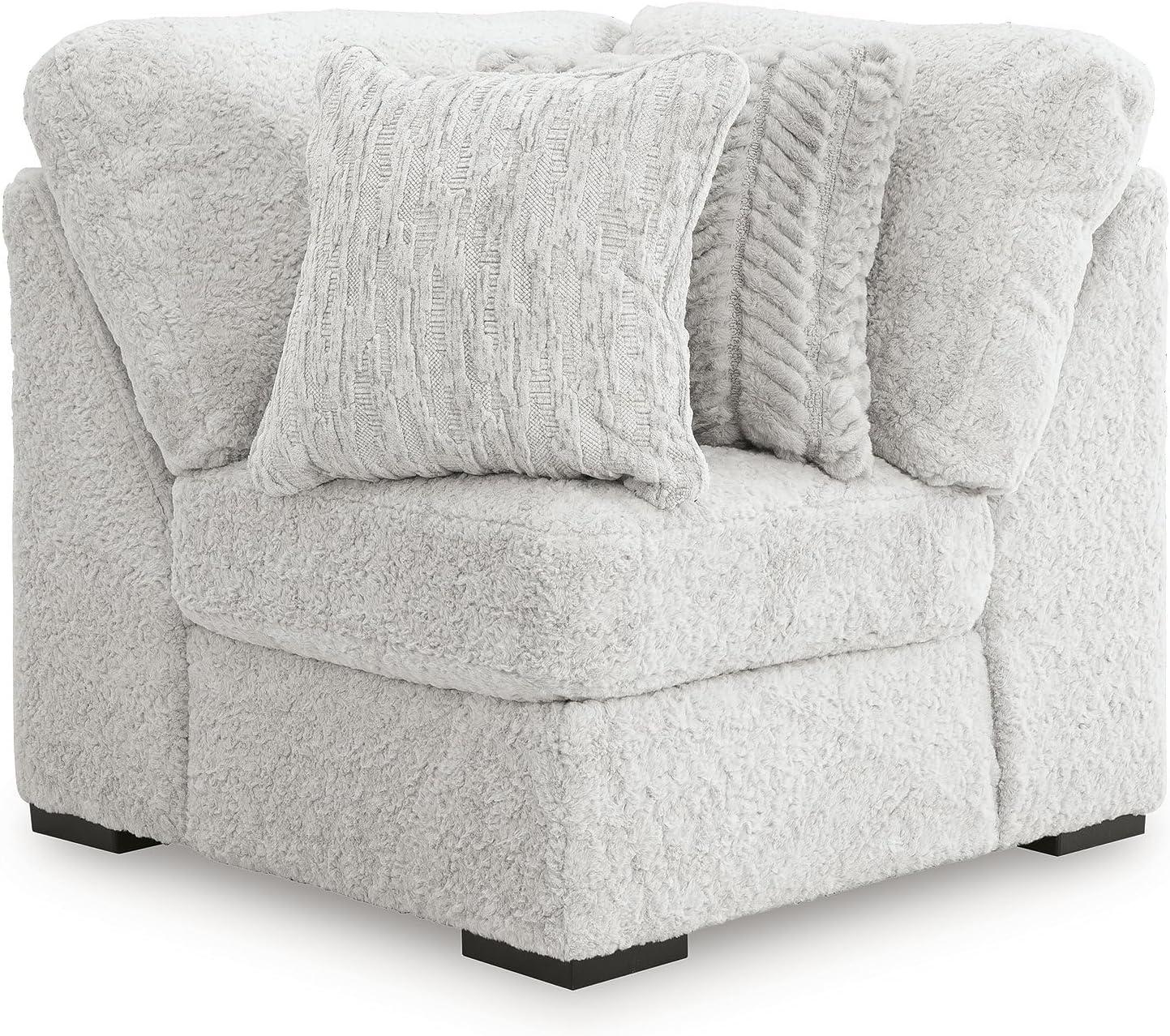 imageSignature Design by Ashley Snodoodle Straight Contemporary 3Piece Sectional with Removable Cushion and Reversible Cushion White8Piece Sectional