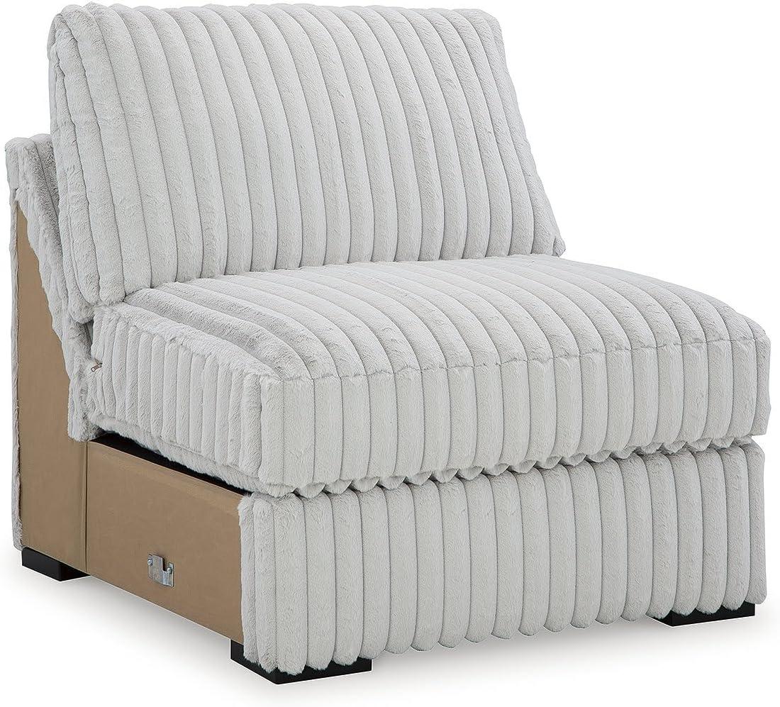 imageSignature Design by Ashley Stupendous Modern Anti Sag LeftArm Facing 2Piece Sectional with Chaise Reversible Cushions and 6 Accent Pillows Light GrayLight Gray