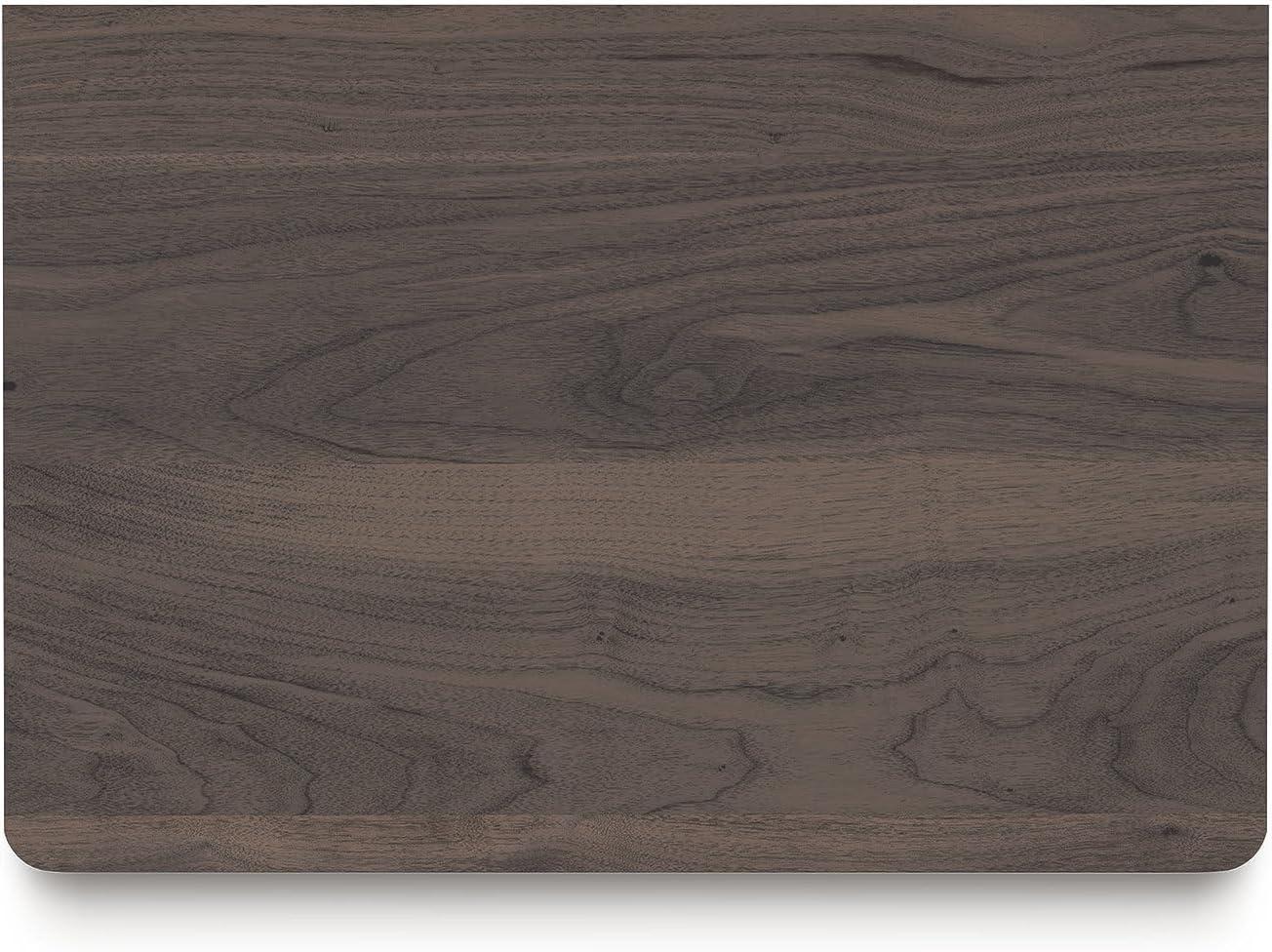 imageSignature Design by Ashley Symarro MidCentury Modern 1Drawer Nightstand with USB Ports LED Lighting and Open Shelf Dark Brown