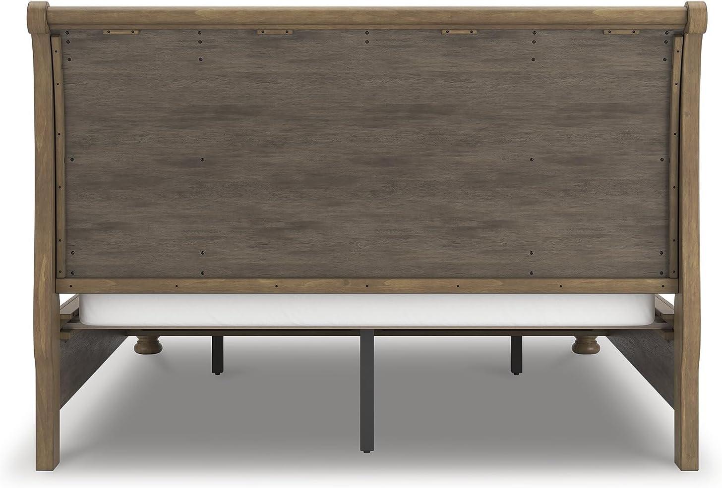 imageSignature Design by Ashley Vandenmore Traditional Panel Storage Bed Foundation or Box Spring Not Needed Queen Dark BrownCalifornia King Storage Sleigh Bed