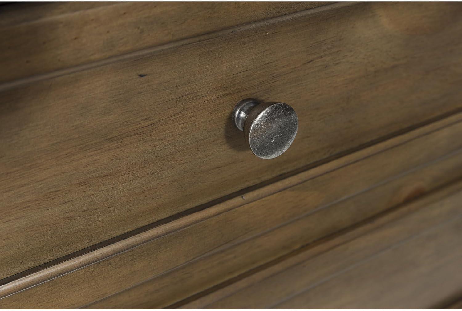 imageSignature Design by Ashley Vandenmore Traditional Panel Storage Bed Foundation or Box Spring Not Needed Queen Dark BrownDresser and Mirror