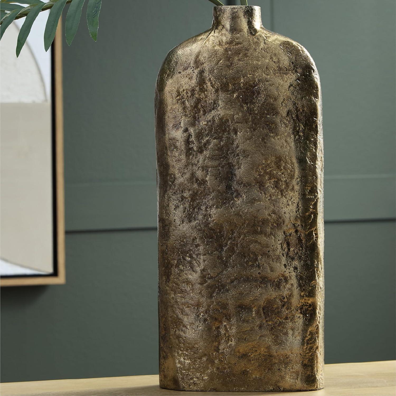 imageSignature Design by Ashley Wallmond Casual Vase with Antiqued Finish Dark Brown