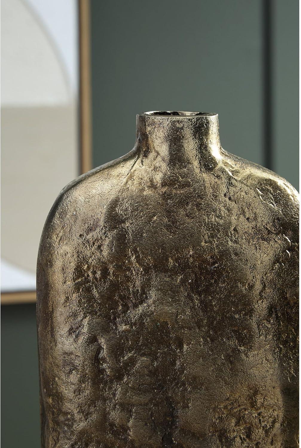 imageSignature Design by Ashley Wallmond Casual Vase with Antiqued Finish Dark Brown