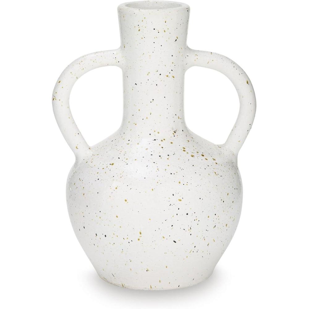 imageSignature Design by Ashley Dallinworth Casual Vase with Handle White amp Black