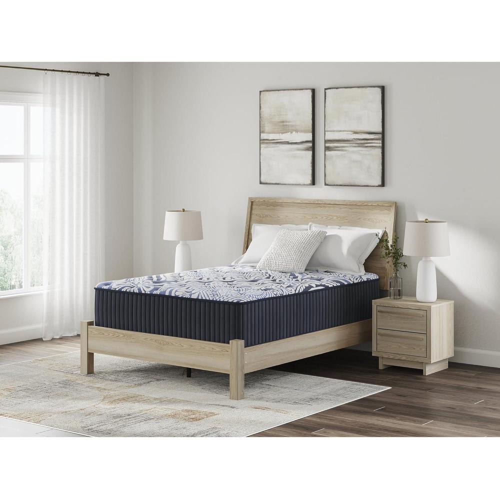 imageSignature Design by Ashley Firm Luxe 20 15 Inch Hybrid Gel Latex Mattress with Edge Support Pressure Relief and Temperature Regulating King
