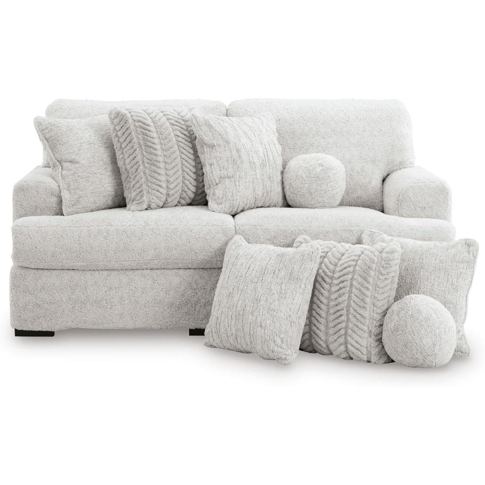 imageSignature Design by Ashley Snodoodle Straight Contemporary 3Piece Sectional with Removable Cushion and Reversible Cushion White2Piece Sectional
