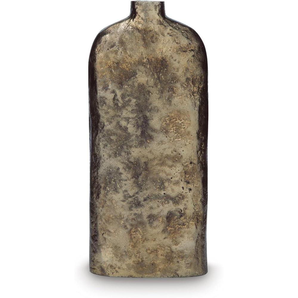 imageSignature Design by Ashley Wallmond Casual Vase with Antiqued Finish Dark Brown