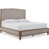 King Upholstered Panel Bed