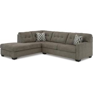 Signature Design by Ashley Casual Avaliyah U-Shape Left-Arm Facing 7-Piece Sectional with Chaise and Reversible Cushion, Gray(Brown)