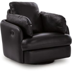 Signature Design by Ashley ModMax II Modern Leather Match Oversized Accent Ottoman with Non-Skid Legs, Black(Symmetrical)