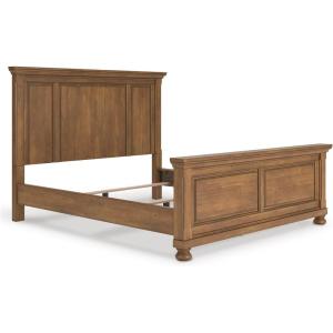 Signature Design by Ashley Vandenmore Traditional Panel Storage Bed, Foundation or Box Spring Not Needed, Queen, Dark Brown(California King Panel Bed)