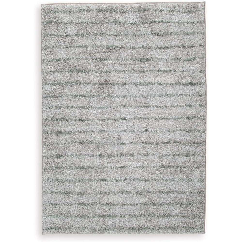 imageSignature Design by Ashley Laddway Casual Indoor Striped Fluffy 8 x 10 Rug Beige amp Gray410 x 611 Rectangular