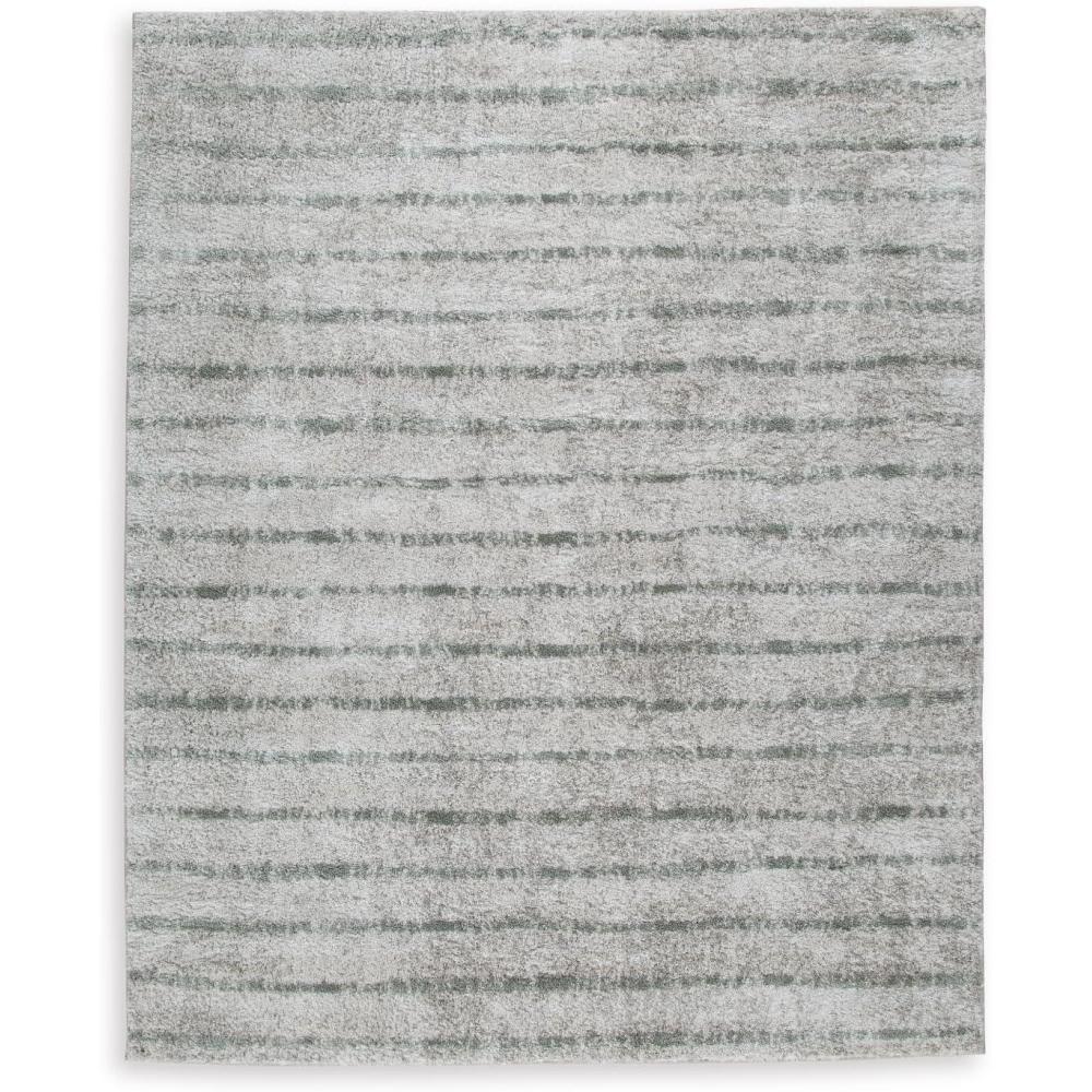 imageSignature Design by Ashley Laddway Casual Indoor Striped Fluffy 8 x 10 Rug Beige amp Gray710 x 99 Rectangular