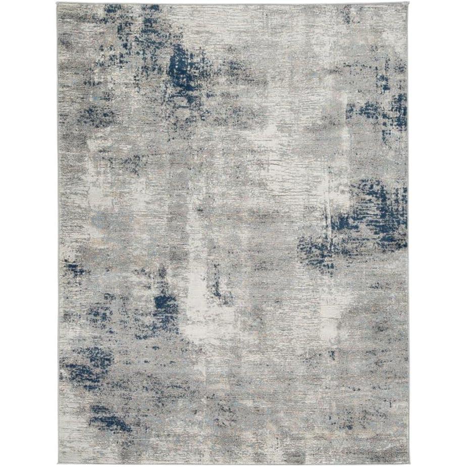 imageSignature Design by Ashley Wrenstow 5 x 7 Medium Pile Distressed Area Rug Gray Ivory amp Blue710 x 103 Rectangular