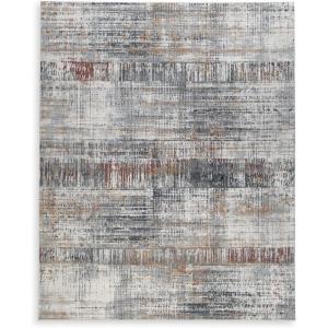 Signature Design by Ashley Rhettner Contemporary Abstract Pattern Luxe Machine Woven 5 x 7 ft Medium Rug, Medium Pile, Multicolor(7′ x 5′ (Rectangular))