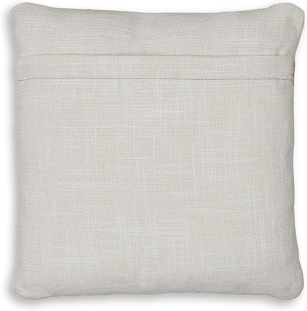 imageSignature Design by Ashley Brockner NextGen Nuvella Contemporary IndoorOutdoor UV Resistant Geometric 18 x 18 Inches Pillow with Removable Cover and Zipper Closure Yellow amp Beige
