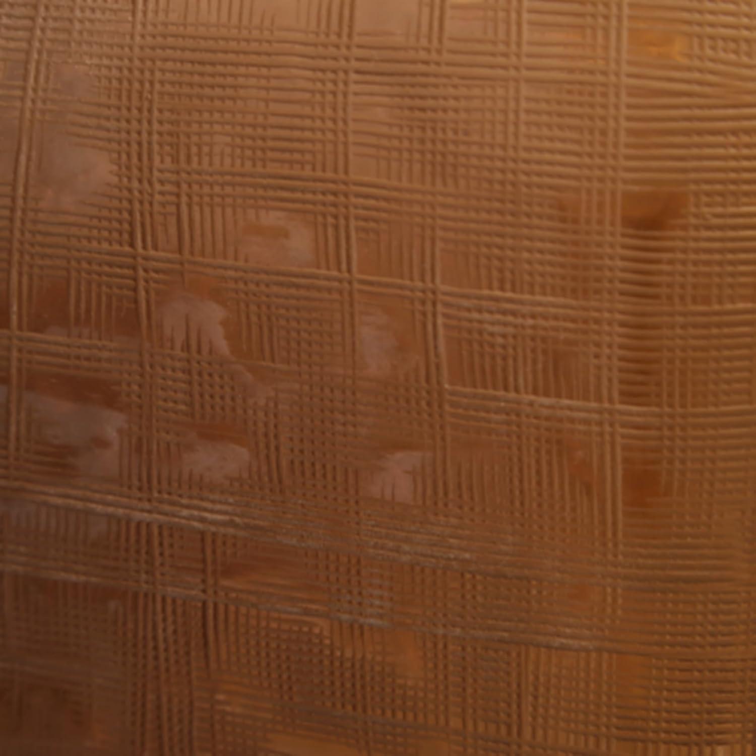 imageSignature Design by Ashley Capard MidCentury Modern IndoorOutdoor 8 Grid Textured Glass Tabletop Vase Dark Brown11