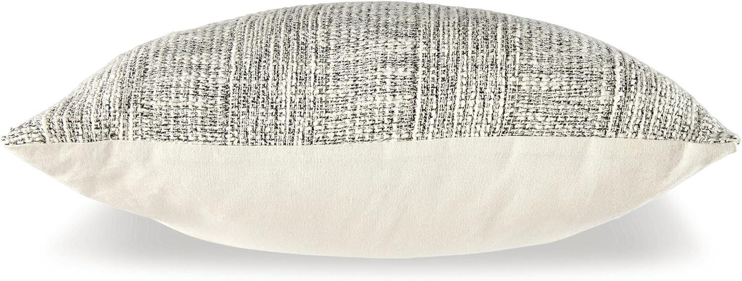 imageSignature Design by Ashley Carddon Farmhouse Square Cotton Accent Pillow 20 x 20 Inches Machine Washable Black amp White