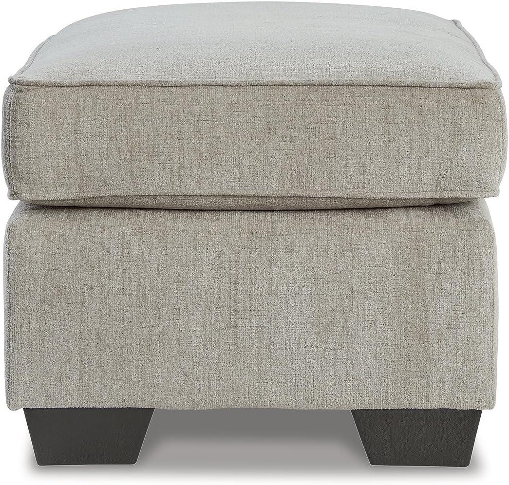 imageSignature Design by Ashley Cashton Modern Rectangular Upholstered Ottoman Light Gray