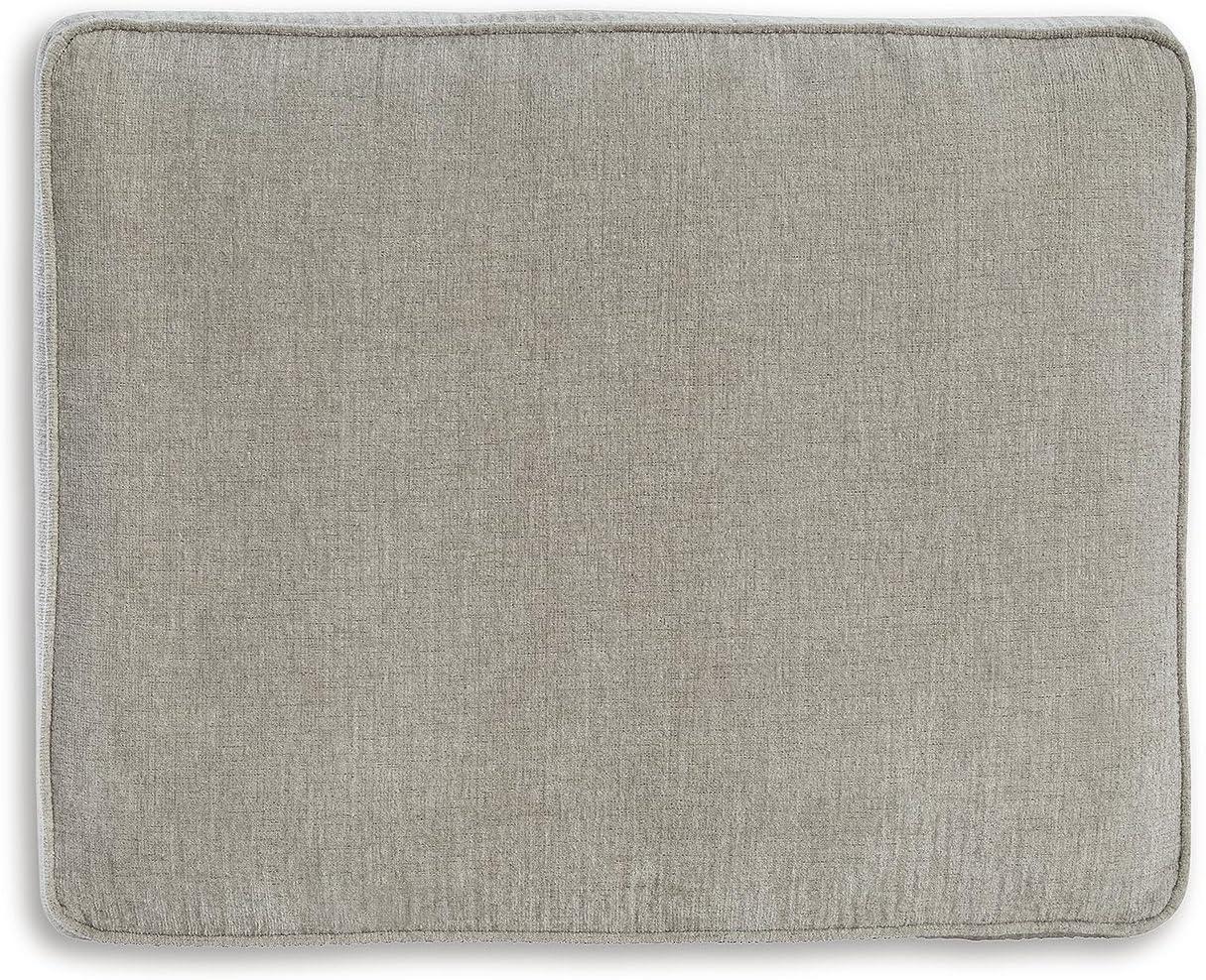 imageSignature Design by Ashley Cashton Modern Rectangular Upholstered Ottoman Light Gray