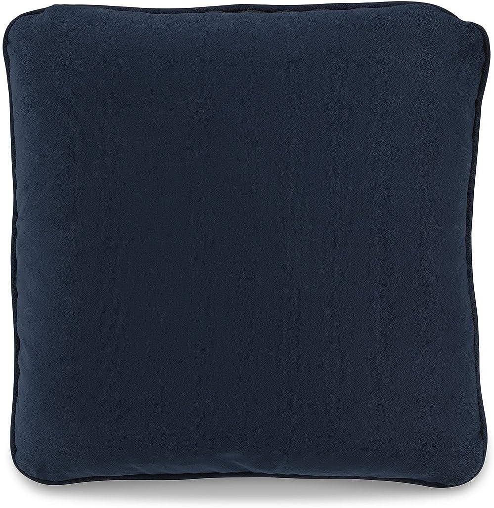 imageSignature Design by Ashley Caygan Contemporary Square Polyester Pillow with Feather Fill 20 x 20 Machine Washable BrownBlue