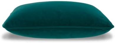 imageSignature Design by Ashley Caygan Contemporary Square Polyester Pillow with Feather Fill 20 x 20 Machine Washable BrownGreen