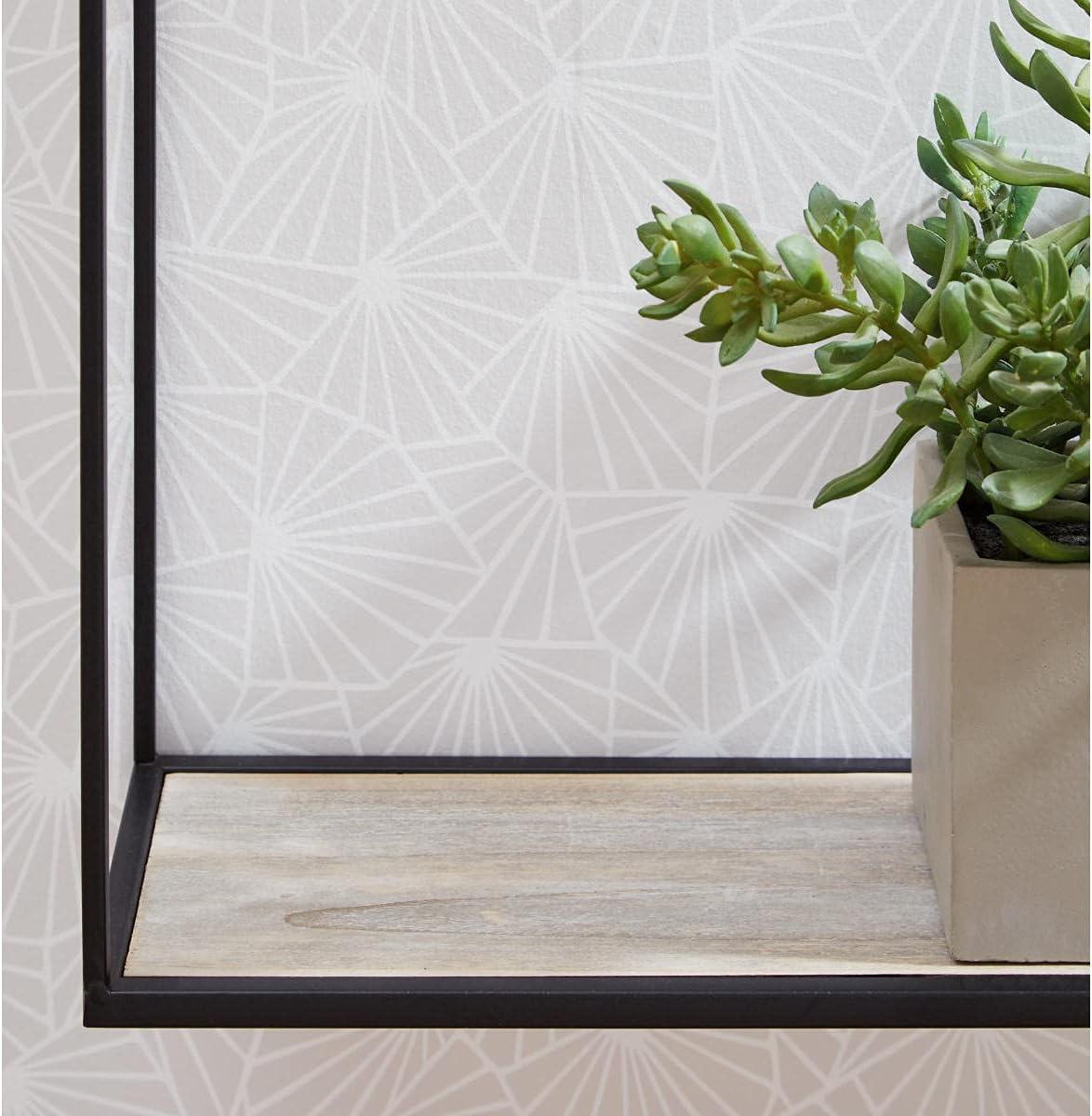 imageSignature Design by Ashley Efharis Shadow Box Set 3 Piece Wall Shelf Natural amp Gold FinishContemporary