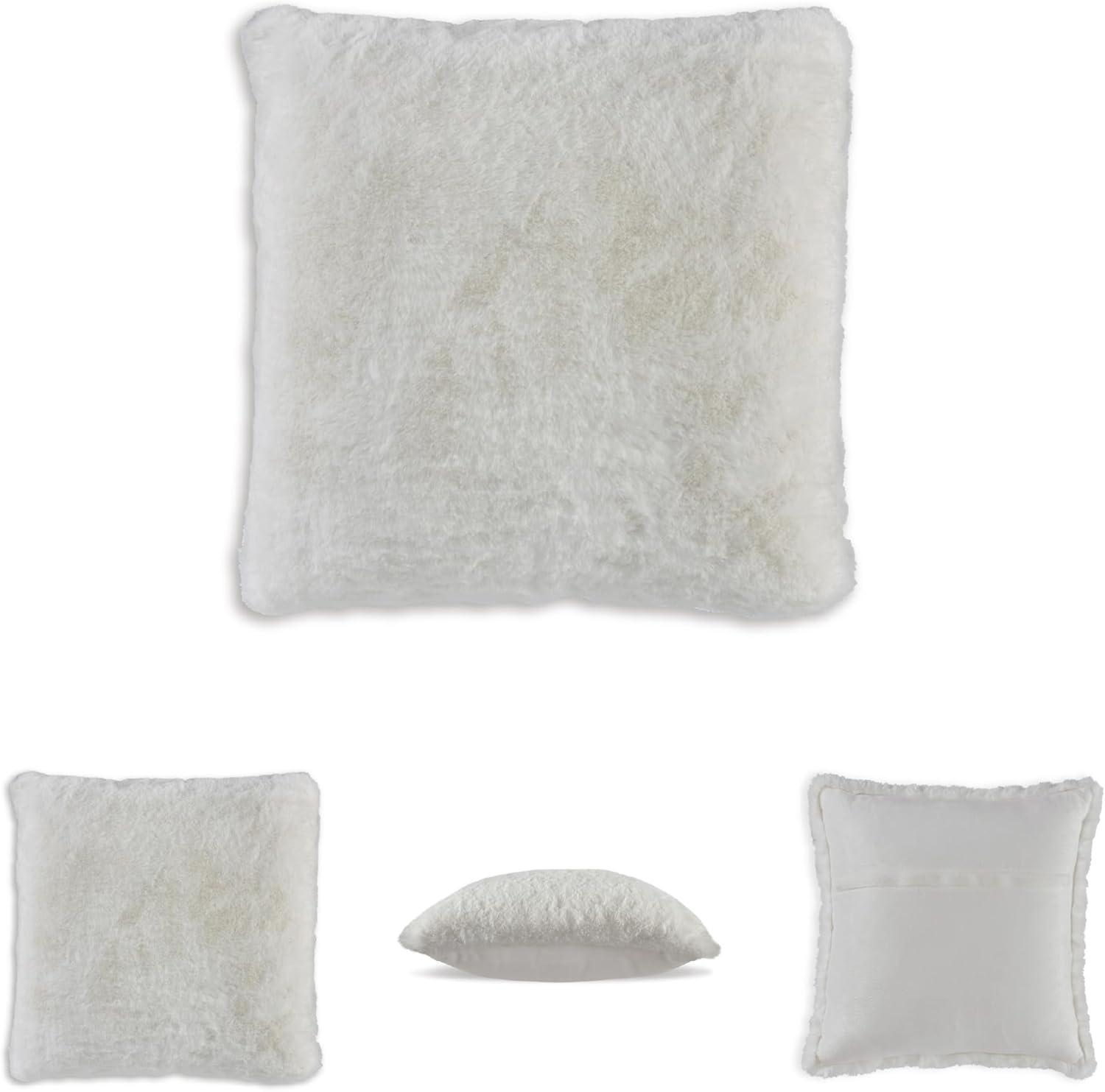 imageSignature Design by Ashley Gariland Pillow Set of 4 Square White 4 Count