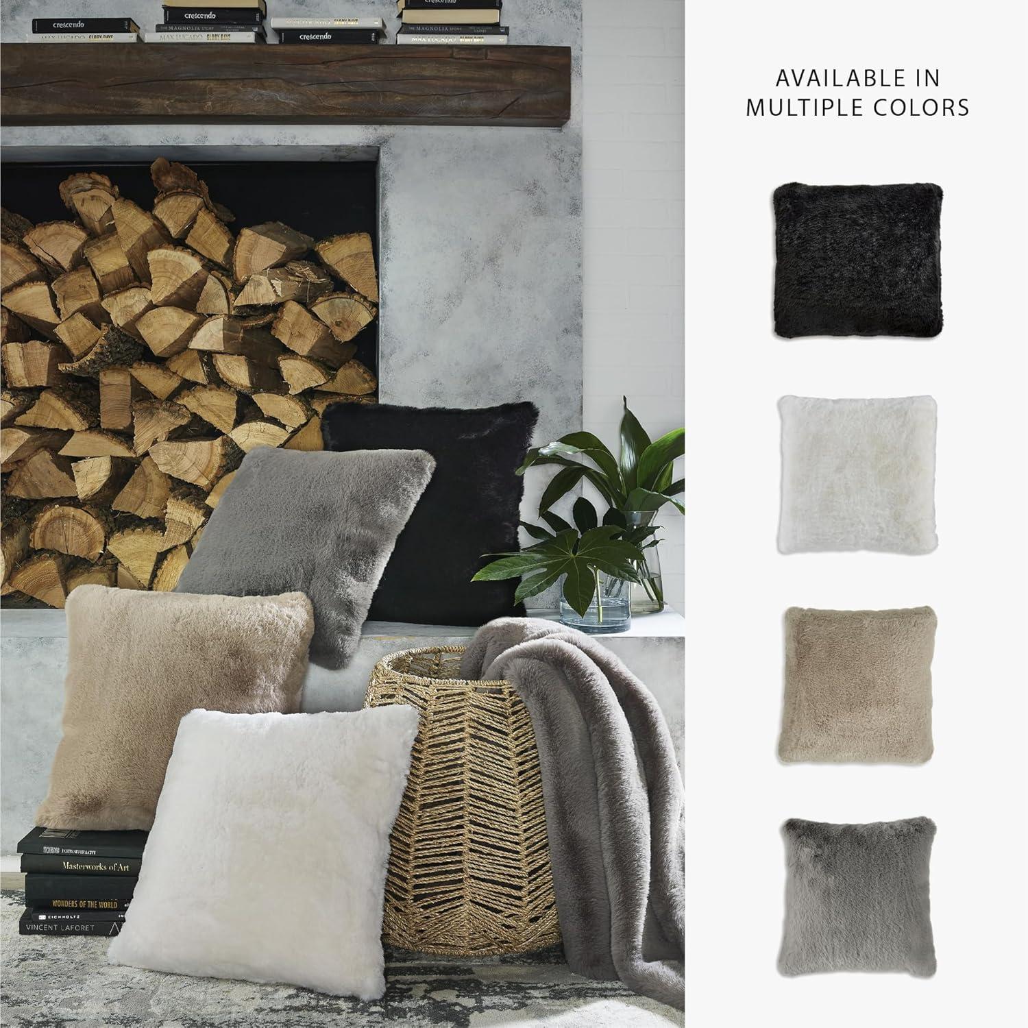 imageSignature Design by Ashley Gariland Pillow Set of 4 Square White 4 Count