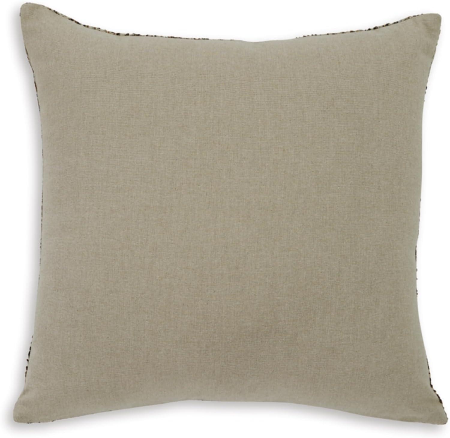 imageSignature Design by Ashley Jayner Bohemian Indoor Chevron 20 x 20 Inches Pillow with Removable Cover and Zipper Closure Machine Washable Dark Brown amp Beige