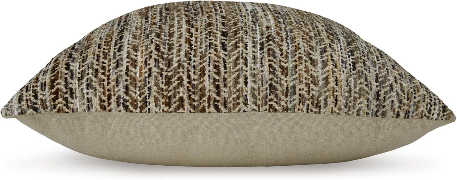 imageSignature Design by Ashley Jayner Bohemian Indoor Chevron 20 x 20 Inches Pillow with Removable Cover and Zipper Closure Machine Washable Dark Brown amp Beige