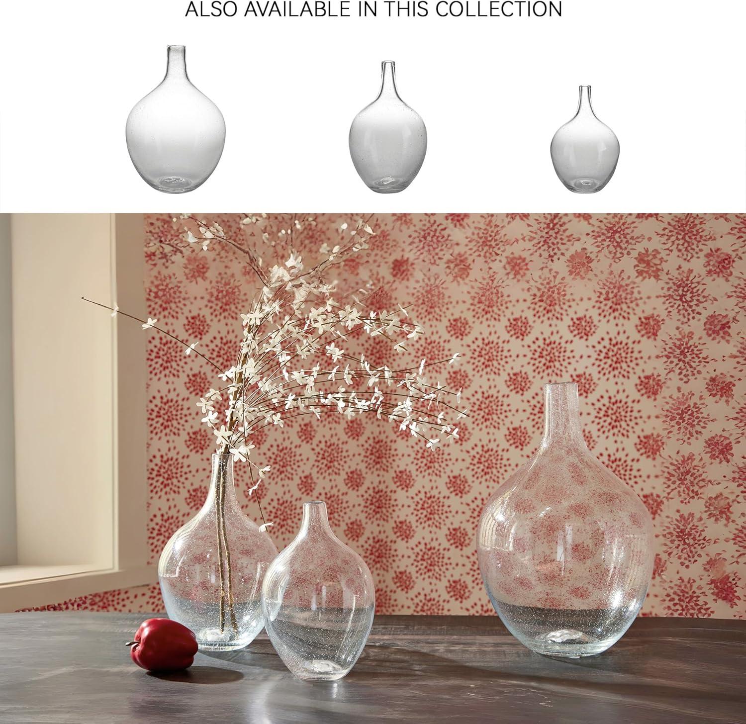 imageSignature Design by Ashley Kurthorne Casual IndoorOutdoor 11 Seeded Glass Tabletop Vase Glass15
