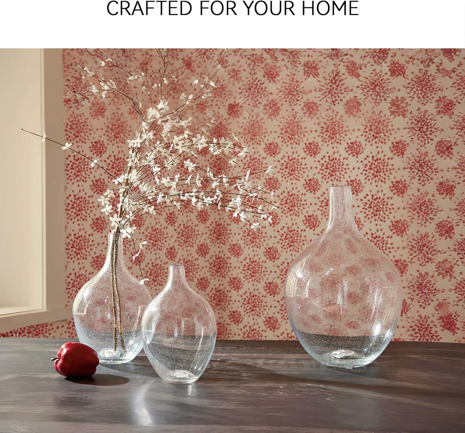 imageSignature Design by Ashley Kurthorne Casual IndoorOutdoor 11 Seeded Glass Tabletop Vase Glass15