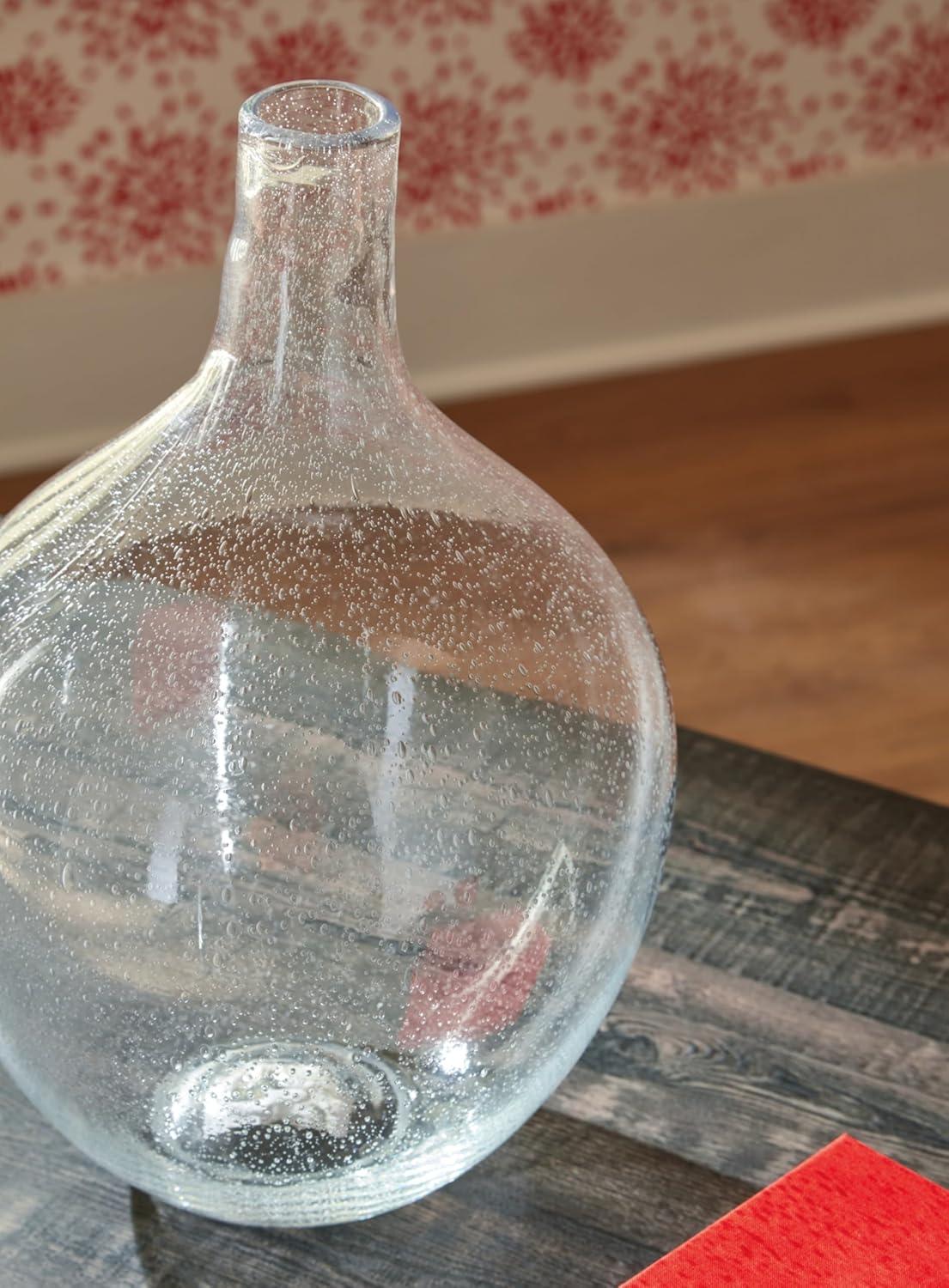 imageSignature Design by Ashley Kurthorne Casual IndoorOutdoor 11 Seeded Glass Tabletop Vase Glass15