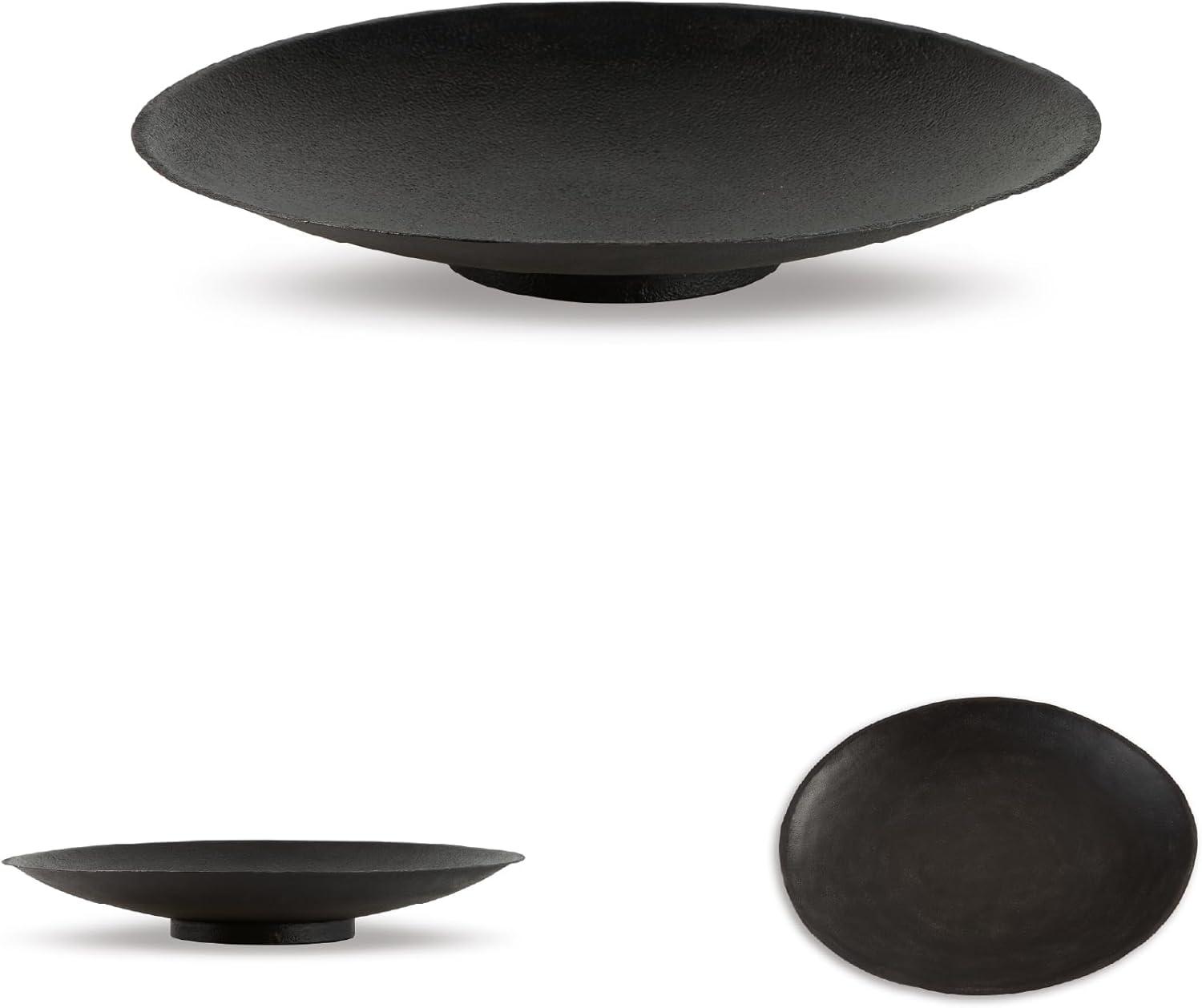 imageSignature Design by Ashley Moises Antique Metal Centerpiece Accent Bowl Dark BrownBrown