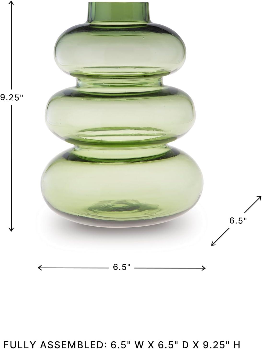 imageSignature Design by Ashley Renethorne Minimalist Watertight Glass 12 Vase Light GreenLight Green