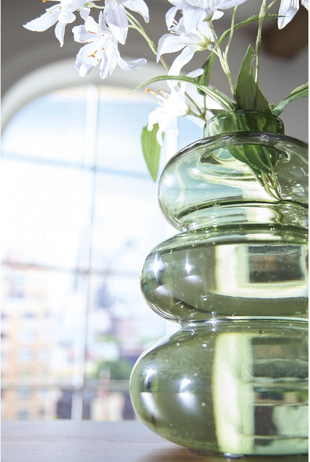 imageSignature Design by Ashley Renethorne Minimalist Watertight Glass 12 Vase Light GreenLight Green