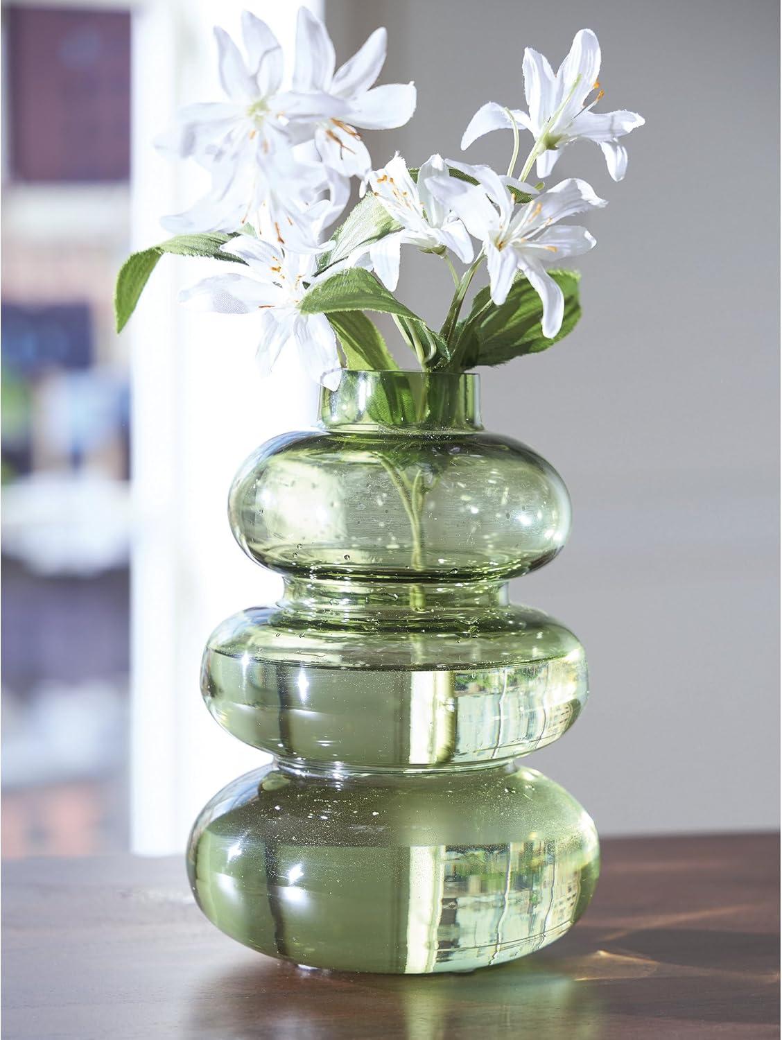 imageSignature Design by Ashley Renethorne Minimalist Watertight Glass 12 Vase Light GreenLight Green