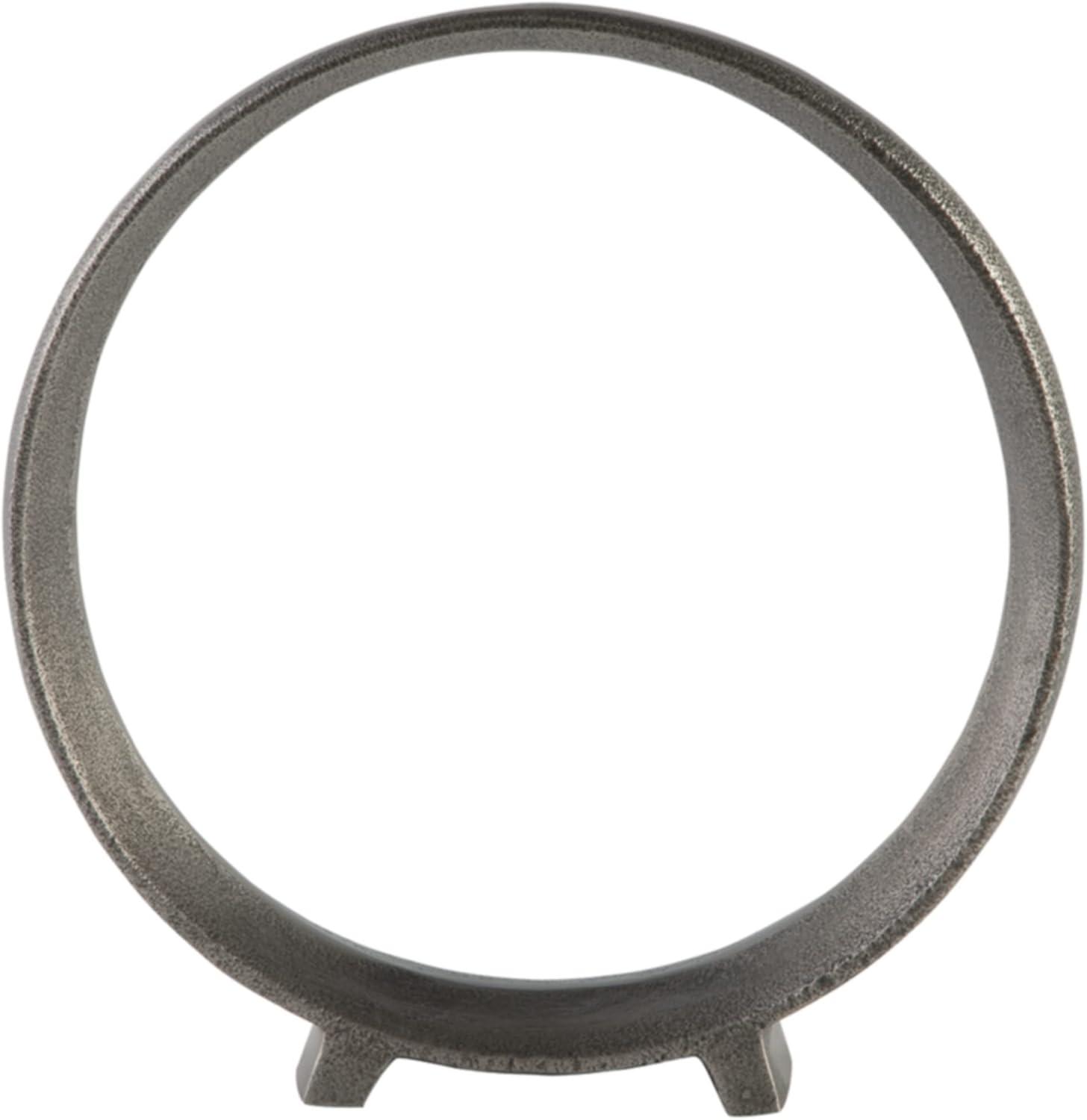 imageSignature Design by Ashley Ryandale Round Metal Sculpture Antique BlackGray