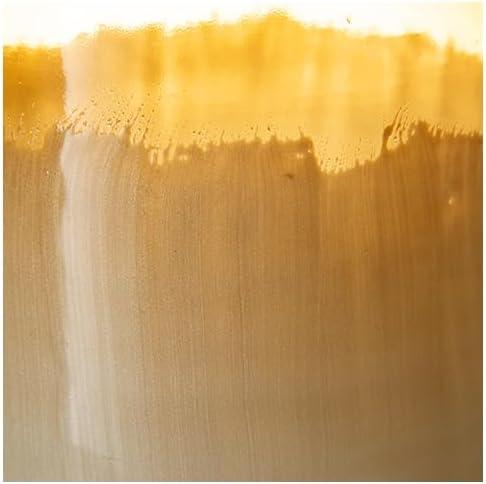imageSignature Design by Ashley Wynburg Contemporary Indoor HandPainted Glass Vase White amp Light BrownMedium