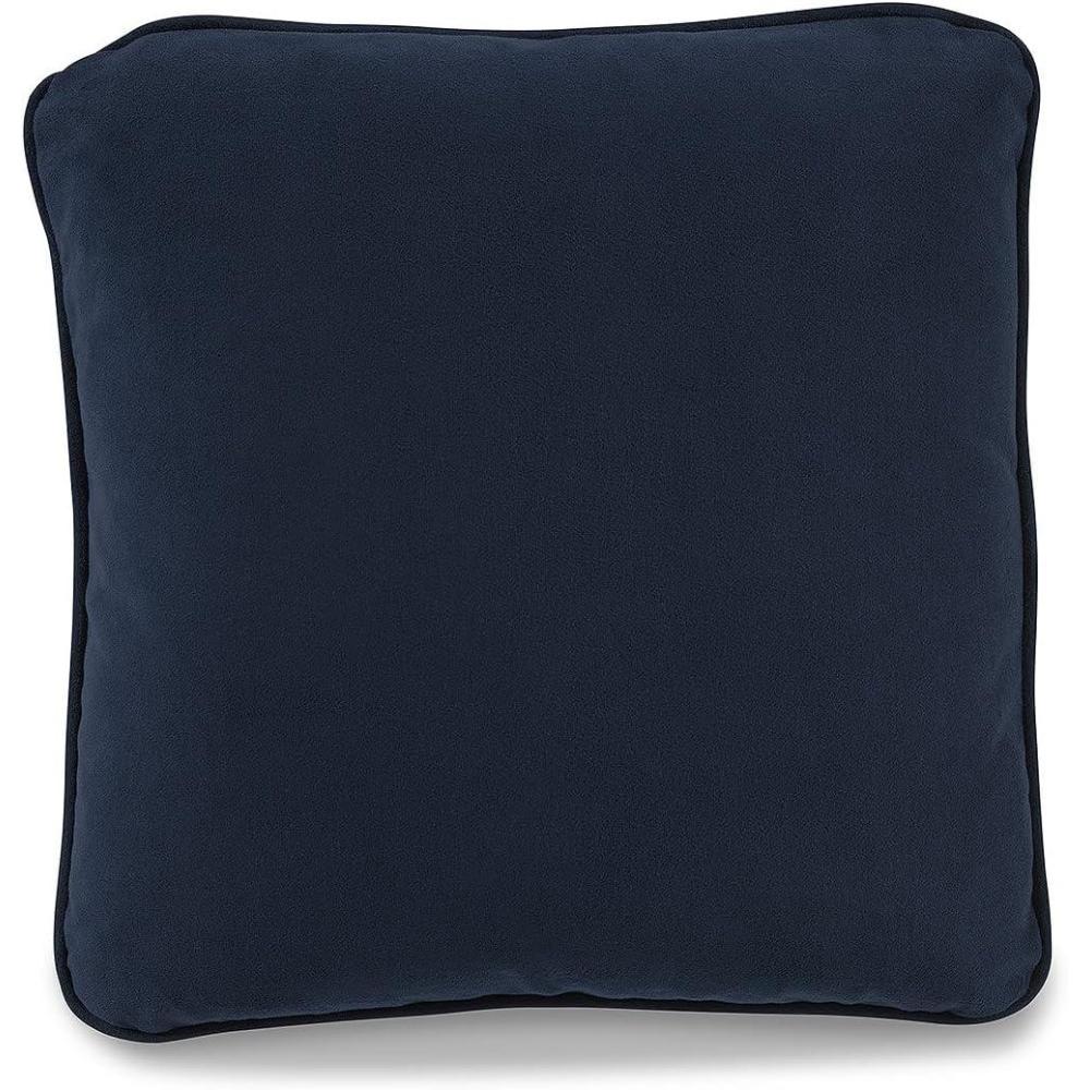 imageSignature Design by Ashley Caygan Contemporary Square Polyester Pillow with Feather Fill 20 x 20 Machine Washable BrownBlue