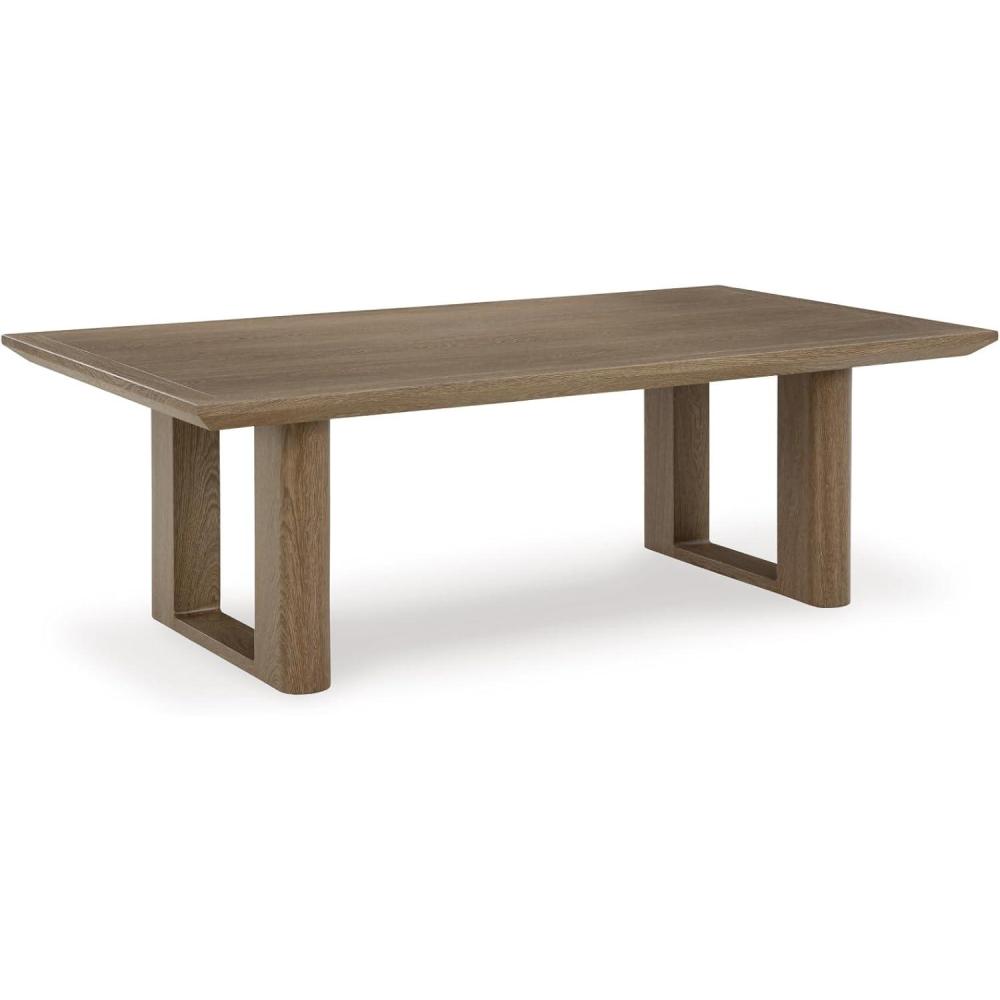 imageSignature Design by Ashley Furniture Serene Bay Dark Brown Outdoor Coffee Table