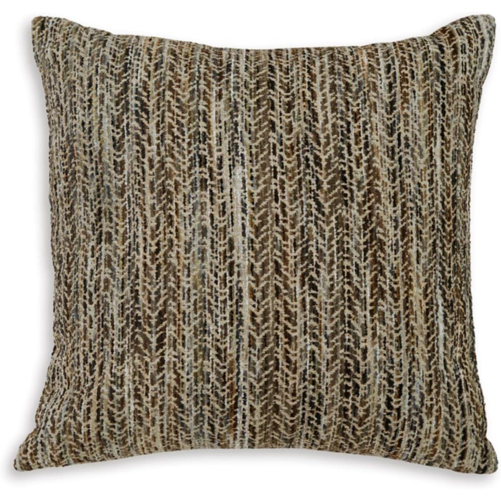 imageSignature Design by Ashley Jayner Bohemian Indoor Chevron 20 x 20 Inches Pillow with Removable Cover and Zipper Closure Machine Washable Dark Brown amp Beige