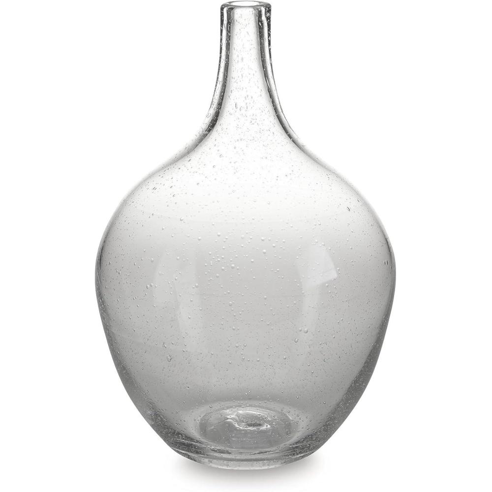 imageSignature Design by Ashley Kurthorne Casual IndoorOutdoor 11 Seeded Glass Tabletop Vase Glass11