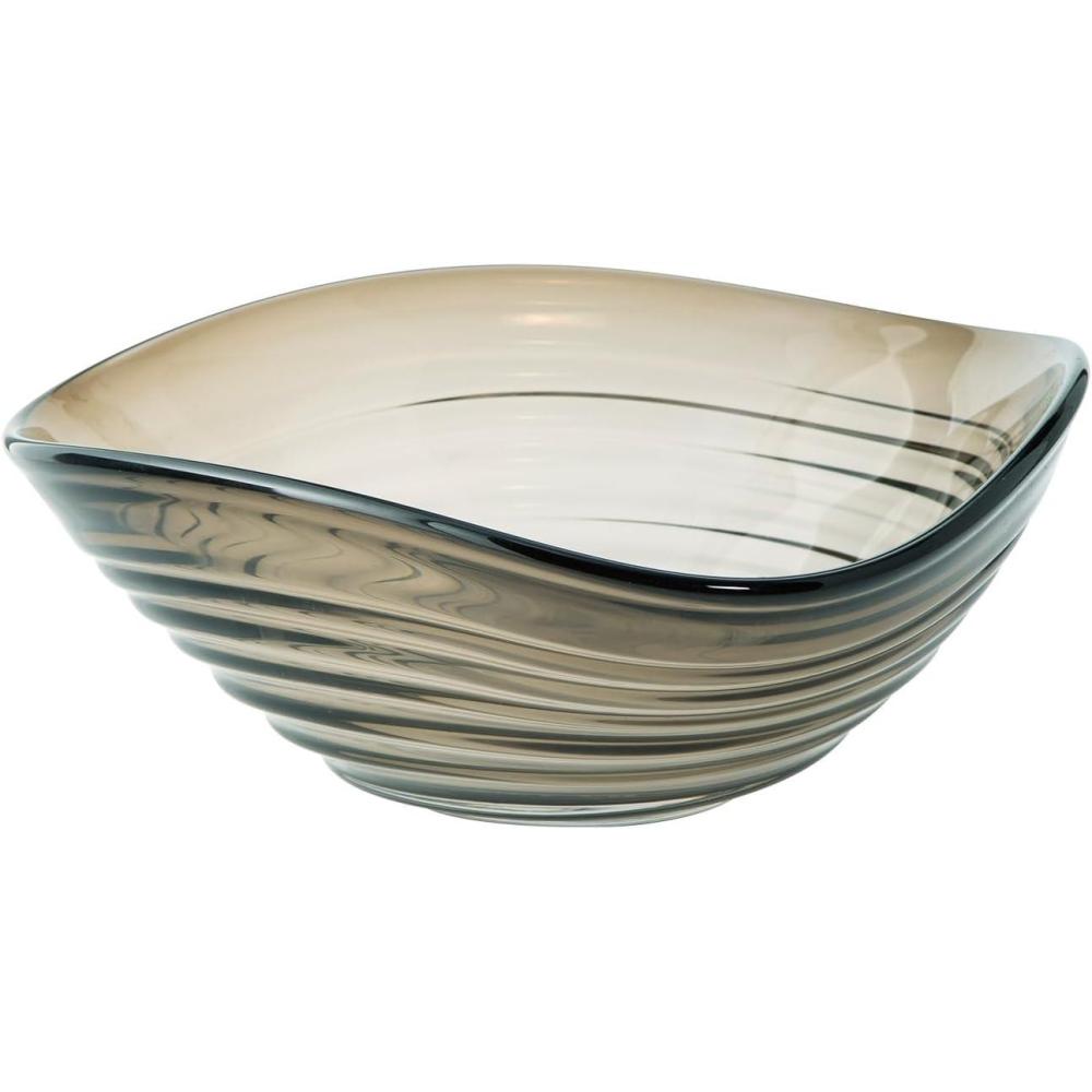 imageSignature Design by Ashley Solariston Classic IndoorOutdoor Novelty Glass Bowl Light Brown amp Gray