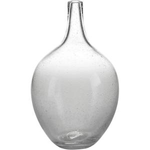 Signature Design by Ashley Kurthorne Casual Indoor/Outdoor 11″ Seeded Glass Tabletop Vase, Glass(10″)