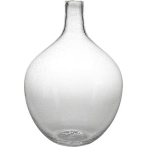 Signature Design by Ashley Kurthorne Casual Indoor/Outdoor 11″ Seeded Glass Tabletop Vase, Glass(15″)