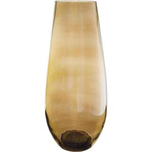 Signature Design by Ashley Rhettman Farmhouse Indoor/Outdoor 18″ Glass Tabletop Vase, Light Brown(18″)
